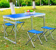 DGHJK Tavolo Pieghevole Piccolo Tavolo da Campeggio in Alluminio Regolabile in Altezza Leggero Pieghevole Portatile Quadrato - Tavolo da Pranzo - Tavolo per Computer (Colore: Verde)