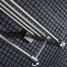 AINIYF Bagno Bagno Doccia Mensola Bagagli portasciugamani sospesa 2 Tiers Acciaio Inossidabile 304 Hanging Installazione Rod Torre Ferroviario Punch (Dimensioni: 600x220x120mm)