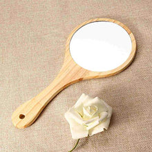 Jackallo - Specchio a mano in legno, specchi di trucco da donna, specchi di maniglia sospesi, vintage, per soggiorno