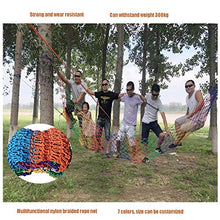 WEIFAN Rete di Sicurezza per Bambini, telai per Arrampicata di Protezione Scala per Bambini Balcone Protezione anticaduta per Interni Rete Intrecciata in Corda di Nylon Colorata