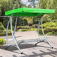 Sonline Copertura del Baldacchino 'Altalena Top Block Tenda da Sole Decorazione Impermeabile per Giardino Esterno Patio Cortile Parco Portico Sedile Mobili Nero