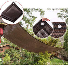 Rete Ombreggiante Anti-UV 90%-95%,Telo Ombreggiante Tessuto Ombreggiante,Rete Telo Ombra a Rete Traspirante,Anti età,con Occhielli,per Piante Grasse,Balcone,Cortili,Marrone (3x5m/9.8x16.4ft)