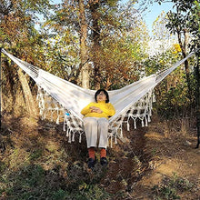 Amaca Amaca In Puro Cotone Macrame 2 Persone Altalena Da Giardino Sedia Sospesa Da Esterno Nuovo Con Borsa Da Viaggio