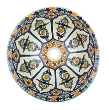 Dilma – Lavabo marocchino – Cerames | Lavandino da appoggio 41 x 16 cm | Lavandino da incasso marocchino per bagno, toilette, ospiti, WC