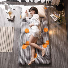 zyl Coprimaterasso futon in Cotone Addensato Materasso Leggero in Tatami materassino Traspirante Antiscivolo Confortevole per Il dormitorio degli Studenti