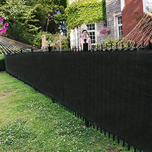 FANGJIE Recinzione Copertura 0.85x3m HDPE Paravento Balcone Leggermente Trasparente per Balcone Giardino, Verde
