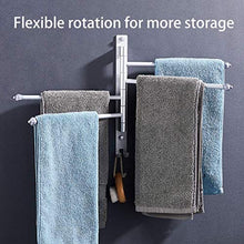 CENPEN. Rotazione portasciugamani Bagno Rack Viti Quattro aste Ganci Punch-Liberi da Bagno Incorporato Alluminio dello Spazio Bagno mensola mensole a Parete portasciugamani Bagno