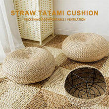 Cuscino Da Terra Rotondo Tatami Intrecciato Cuscino Da Terra Rotondo Cuscino Da Pavimento Stile Giapponese Handcrafted Cuscino Imbottito Piatta Da Seduta In Paglia Ecologica Traspirante Per Meditazion