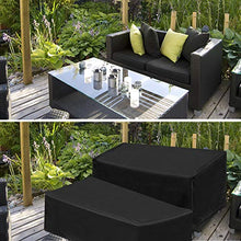 Tesmotor 3 Posti Copertura Panche da Giardino impermeabile, Tessuto Oxford 420D Copertura per Panchina da Esterno Resistente 163 x 66 x 63/89CM