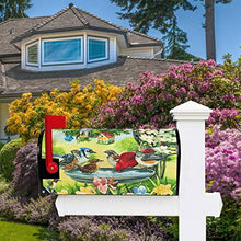 Songbirds Cardinale Sparrow Flower Mailbox Copre Magnetico Grande Posta Casella Involucri Casetta Della Lettera Involucri Giardino Cantiere Decorazione Casa Oversize Dimensioni 64,8 cm X 53,3 cm