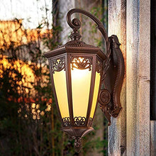 N / A squisita Illuminazione Luce Parete del Giardino Impermeabile Cirrodor Gazebo Garden Villa Garden Illuminazione Staffa Alluminio Vetro Porta Portello Modellato E27 Testa