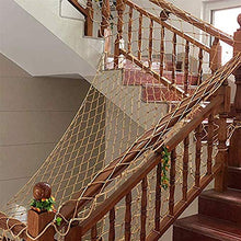 HSTFR Rete in Corda di Canapa - Rete da Arrampicata per Bambini, Rete in Corda di Canapa Impermeabile, Rete di Protezione da Giardino, per Contenitore Grid Rail Playground Indoor Outdoor