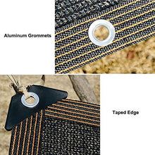 Yeanee Rete Ombreggiante Nero Telo di Protezione con Occhielli,Resistente ai Raggi UV,Sunshade per Balcone Terrazzo Piscina Giardino Copertura,2x6m 3x6m 4x4m 5x8m 6x6m 6x9m 7x8m 10x12m 12x20m