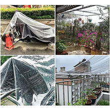 Telone Telo Copertura per Esterno Piante Giardino Gazebo Cover Protettiva Impermeabile Protezione Dagli Agenti Atmosferici Trasparente,Tenda da Balcone in Plastica PVC,400g/? (1.7x2.5m(5.6*8.2ft))