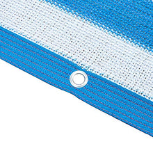 Telo Ombreggiante, Tessuto all'ombra all'85% Tessuto Parasole con passacavi for Copertura pergolato, Strisce Bianche Blu (Size : 4m x 5m)