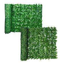 Woorea Rullo di proiezione per Recinzione da Giardino con Foglie Artificiali, Recinzione da Giardino per Decorazioni Nuziali e Cortile Esterno, Ramo di Foglie Artificiali