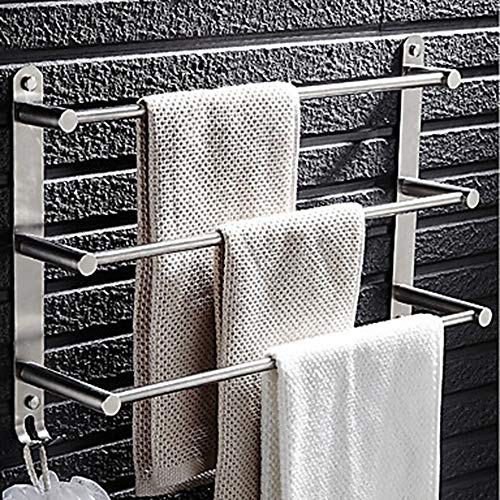 lxc Portasciugamani Moderno Multi-Strato in Acciaio Inox 1 Pezzo - Bagno/Hotel Bagno 3 Appendiabiti da Parete Appendiabiti