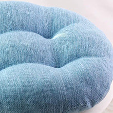 WCY Cuscino del Sedile futon Trapuntato Giapponese, Cuscini Rotondi di Sedia a Colori Solido Imbottiti Tatami Coperta per Esterni Respirabili Traspiranti Arancione Dia 32 cm (13in) yqaae