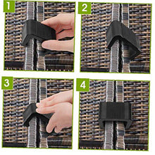 Clip Outdoor Furniture Patio Wicker clip di plastica Divano Connect Clamps per sedie mobili da giardino del sofà 10PCS 6CM