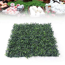 WUPYI2018 - Pannello di bosso artificiale, 12 pezzi, 50 x 50 cm, colore: Verde