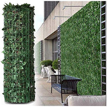 YUXO Artificiale Siepe Finta Foglia Edera Recinzione per la Privacy della Parete della pianta Artificiale Recinzione Decorativa per Balcone Denso e Traspirante Antivento Privacy