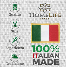 HomeLife - Copridivano Tre Posti con Laccetti in cotone, Fantasia Linee Colorate Made in Italy | Fodera per Divano - Telo per Copertura e Protezione da Polvere, Macchie ed Usura – [3 Posti, Beige]