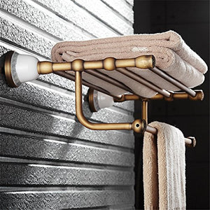 MBYW Portasciugamani Moderno Minimalista Portasciugamani Elegante per Il Bagno di Moda Portasciugamani da Bagno in Rame Europeo con Base in Ceramica  Adatto per Bagno,Cucina, Ufficio o Altri luoghi