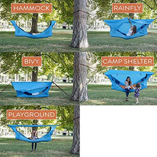 Amaca da Escursionismo da Campeggio con Kit di Telo Letto sospeso Impermeabile Portatile Multiuso con tettoia