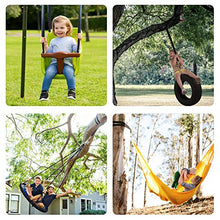 MIZOMOR 2pcs Cinghie Pendenti con Cuscinetti e Gancio di Protezione Dell'albero Forte Capacità Portante Cinghie per Amaca All'aperto per Swing Amaca Altalena di Corda o Poltrona Reclinabile