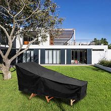 Centitenk Patio Sdraio Copertura Heavy Duty Outdoor Lawn Chairs Mobili Copertura Resistente all'Acqua - Nero