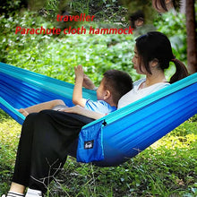 Amaca Da Campeggio 270 X 140 Cm Per 1-2 Persone, Amaca Doppia Portatile In Nylon Con Paracadute Leggera Con Cinghie Per Zaino In Spalla, Campeggio, Viaggi, Spiaggia, Giardino