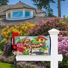 Giardino Capannone Uccello Fiore Vintage Primavera Estate Pittura Casella Postale Coperture Magnetiche Giardino Cantiere Decorazione Casa Dimensioni Standard 53,3 cm x 45,7 cm