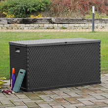 Festnight Baule Rettangolare in PP Antracite Impermeabile da Giardino/Patio/Balcone/Terrazza da Esterno 120 x 56 x 63 cm 420 L