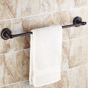 MBYW Portasciugamani Moderno e Minimalista Alto carico Portasciugamani Elegante da Bagno Mensola portaoggetti Porta Asciugamani in Bronzo Nero, A