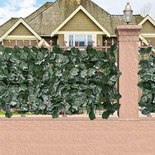 Recinzione Artificiale Crittografata Recinzione Artificiale, 50 300 Cm Giardino Foglie Fence Simulation Leaves Wall, Artificial Ivy Leaf Screening Roll Balcone Privacy, per Outdoor Garden Decor