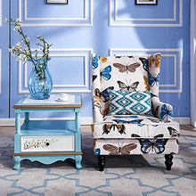Comodino Verniciato Retro Comodino Legno Comodino unità 1/2-Governo del cassetto di cassetti End Side Table per mobili Camera da Letto (Colore : Blu, Dimensione : 60x60x65cm)