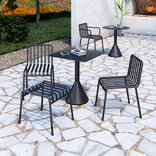 Tavolo e sedia da balcone in ferro battuto combinazione tavolo e sedia per il tempo libero terrazza patio esterno, kit da bistrot da tavolo per seggiolone, usato per giardino / prato / piscina