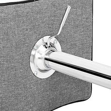 Sedia da ufficio creativa morbida borsa quadrata bordo curvo piede bar sgabello cotone e lino tessuto grigio scuro