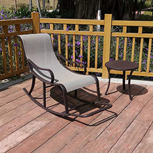 AAGYJ Chaise Longue di Lusso, Sedia a Dondolo Zero Gravity con tavolino da caffè, sedie da Giardino Relax e Sdraio, Sedia reclinabile per Esterni, Patio, Cortile, terrazza, Portico