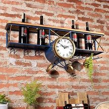 COLiJOL Portabottiglie da Vino a Parete e Porta Bicchiere da Vino, Mensola a Muro, Perfetto per Bar e Casa, 96 * 46,5 * 26,5 cm (Dimensioni: B),B