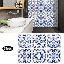 Nimomo Adesivo per Piastrelle in Ceramica - 30 Pezzi/Set Adesivo per Piastrelle in Ceramica Adesivo Antiscivolo Impermeabile per Pavimento da Parete del Bagno della Cucina 10x10 cm