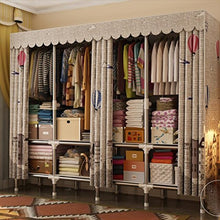 LyMei Armadio Pieghevole Portatile Armadio Pieghevole Grande Armadio Domestico Armadio Guardaroba Organizzatore, 170 * 45 * 172cm,A
