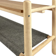 Meubletmoi - Copriletto in legno di frassino e feltro grigio, stile bordo mare, AGDE 6575