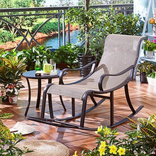 AAGYJ Sedia a Dondolo Relax, sedie da Giardino a gravità Zero con tavolino, Lettino Prendisole, Supporto 330 libbre, Poltrona reclinabile, Chaise Longue di Lusso per Esterni/Interni