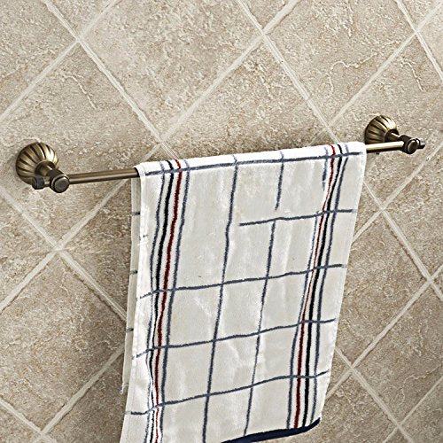 MBYW - Portasciugamani moderno e minimalista, portasciugamani da bagno, portasciugamani singolo, stile retrò, semplice, europeo, montaggio a parete, 60 cm, adatto per bagno, camera da letto, cucina