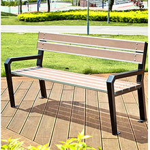 Panche Da Giardino Per Esterni, Panchine Per Il Tempo Libero In Legno Di Plastica Con Schienali E Braccioli, Panchine Per Esterni Per Mobili Da Giardino, Panchine Per Balcone Con Gambe In Metallo