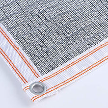 KDDEON Rete Ombreggiante in Maglia di Alluminio,Panno Ombreggiante Traspirante Resistente all'85% ai Raggi UV,Rete Telo Ombra con Anelli di Tenuta,per Serra,Cortile,Giardino (4x6m/13x20ft)
