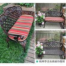 GaoF Panchina da Esterno panchina da Parco, Poltrona da Cortile panchina in Metallo Bracciolo con Schienale, mobili da Esterno 2 posti Comoda Sedia da Giardino, per corridoi di