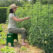 GFYWZ Seggiolino da Giardino per Sedersi All'aperto per Giardinaggio E Fai da Te Imbottitura Imbottita Multiuso per Ginocchio con Cassetta Portautensili, Verde