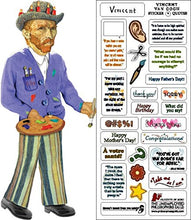 Vincent Van Gogh Quotable Notable – Greeting Card with Sticker Quotes